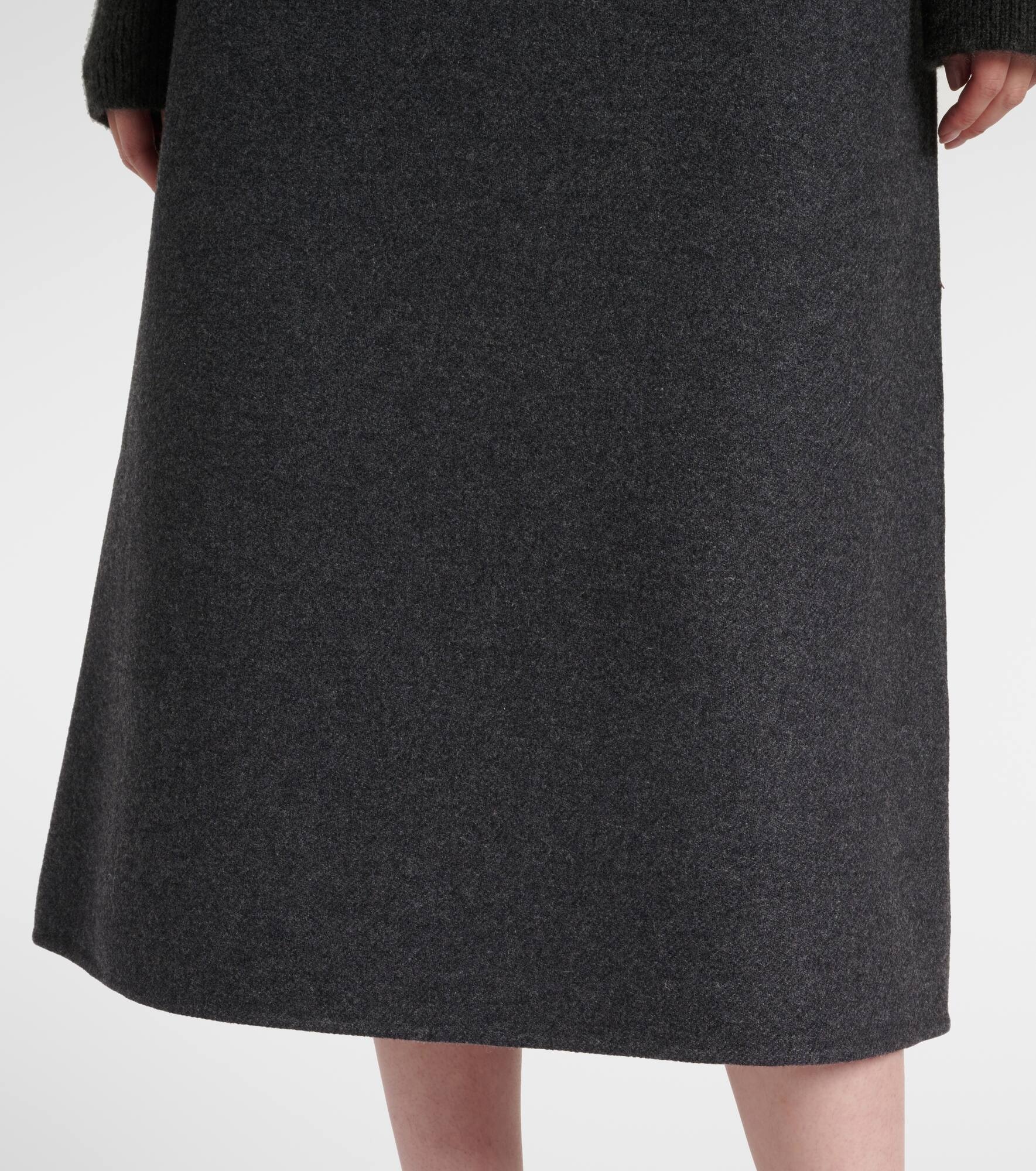 Lison wool-blend midi skirt - 5