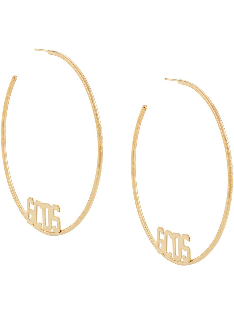 oversized single hoop earring 1
