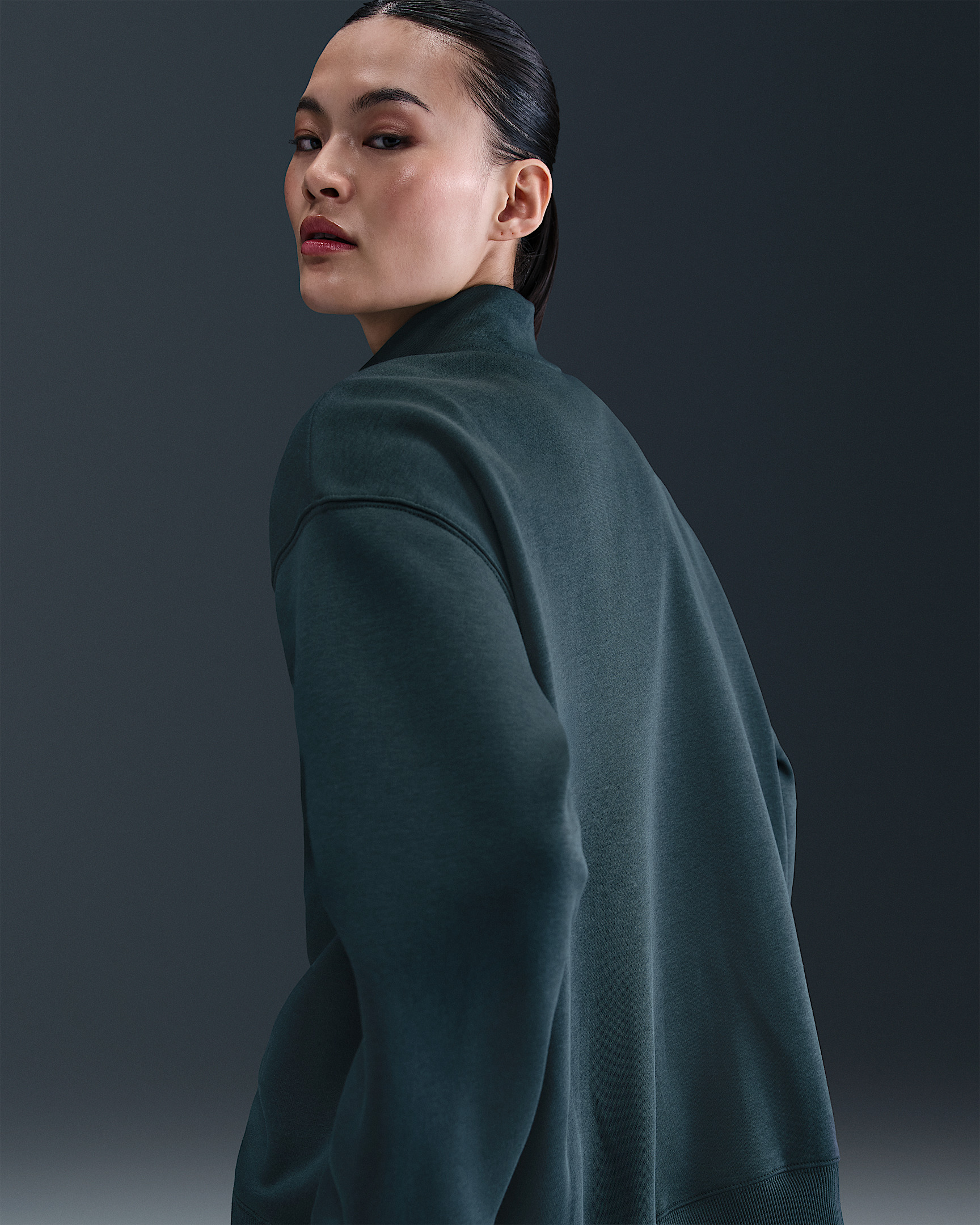 Nike Sportswear Phoenix Fleece Women's Oversized 1/4-Zip Long Sweatshirt - 2