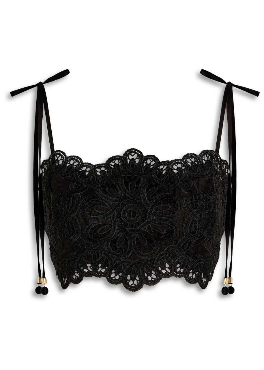 Zimmermann Rhiannon Embroidered Cotton top - 1