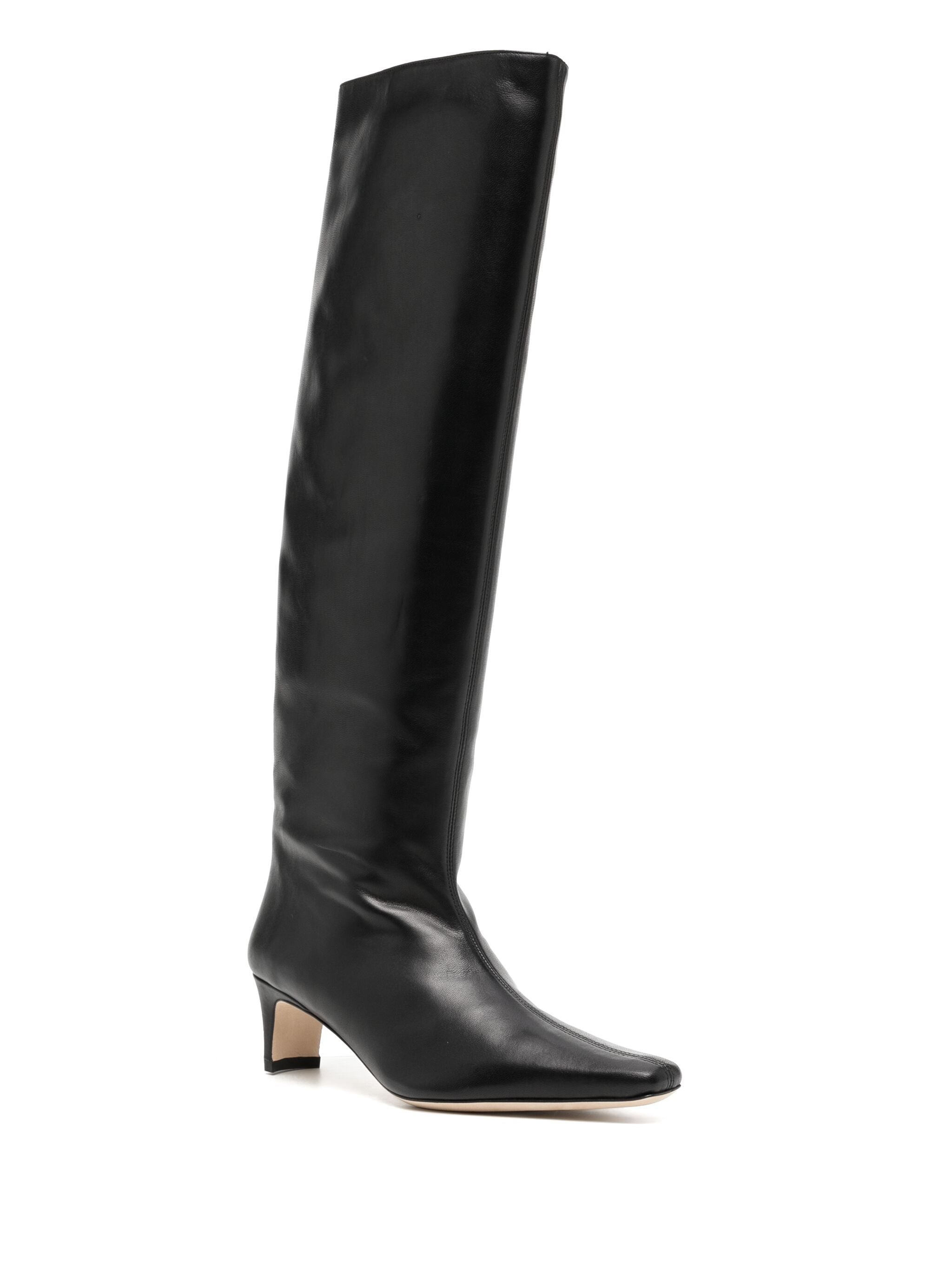 Staud Wally 55mm Knee-high Leather Boots - 3