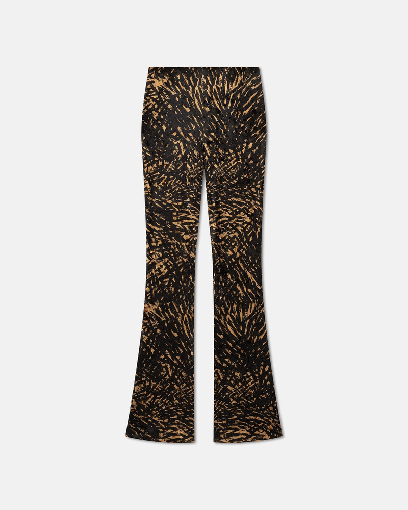 Crushed Velvet Flared Leggings - 1