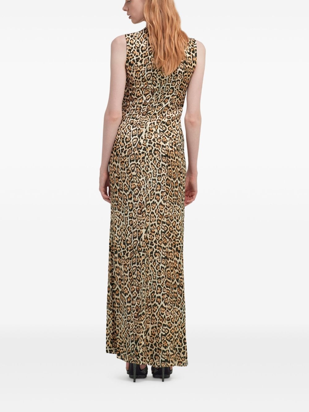 leopard-print maxi dress - 5