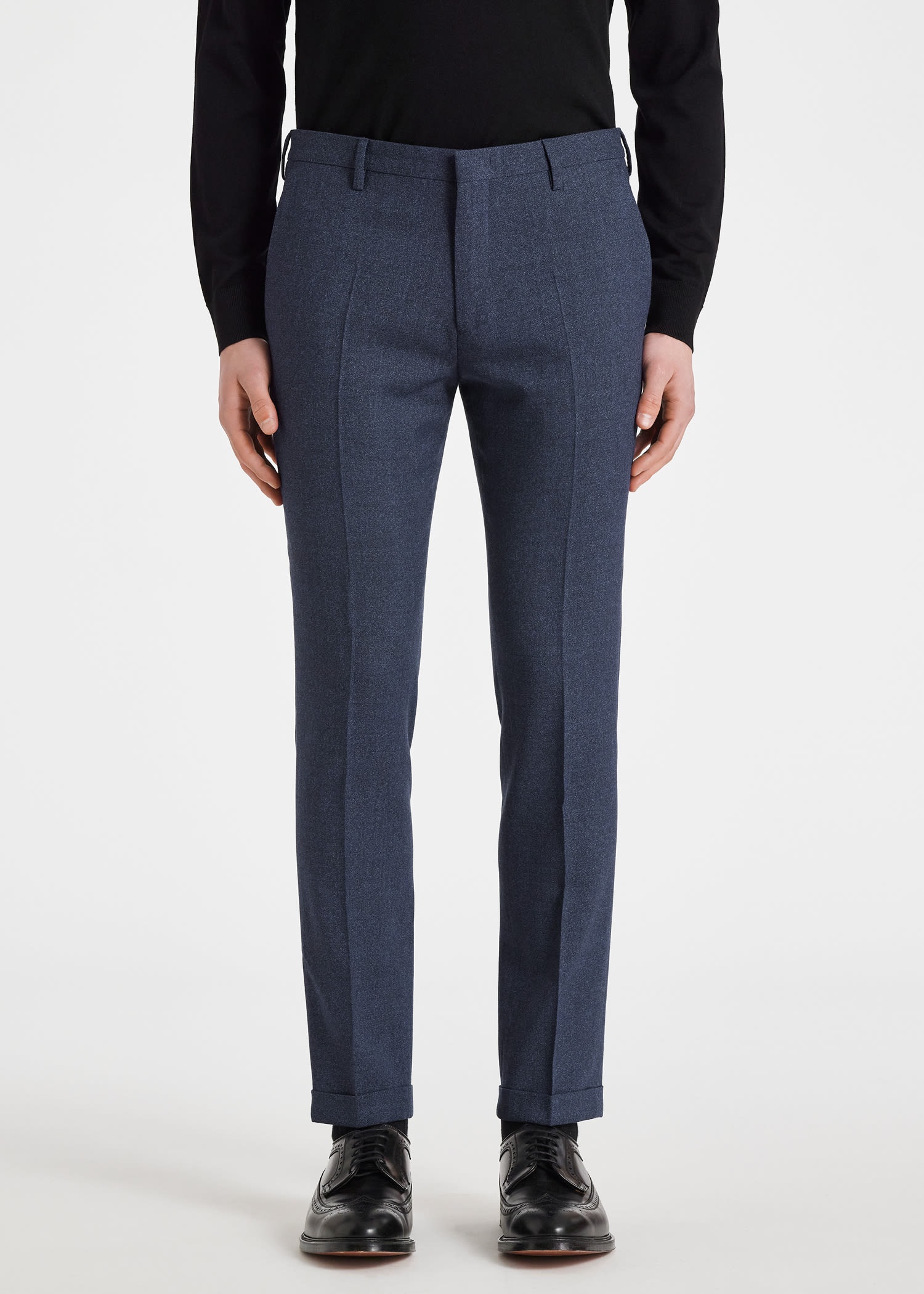 Slate Blue Wool Pants - 5