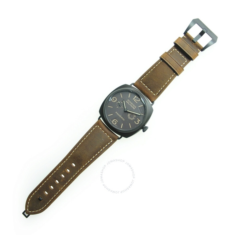 Panerai Radiomir Composite Marina Militaire Brown Dial Leather Men's Watch PAM00339 - 2