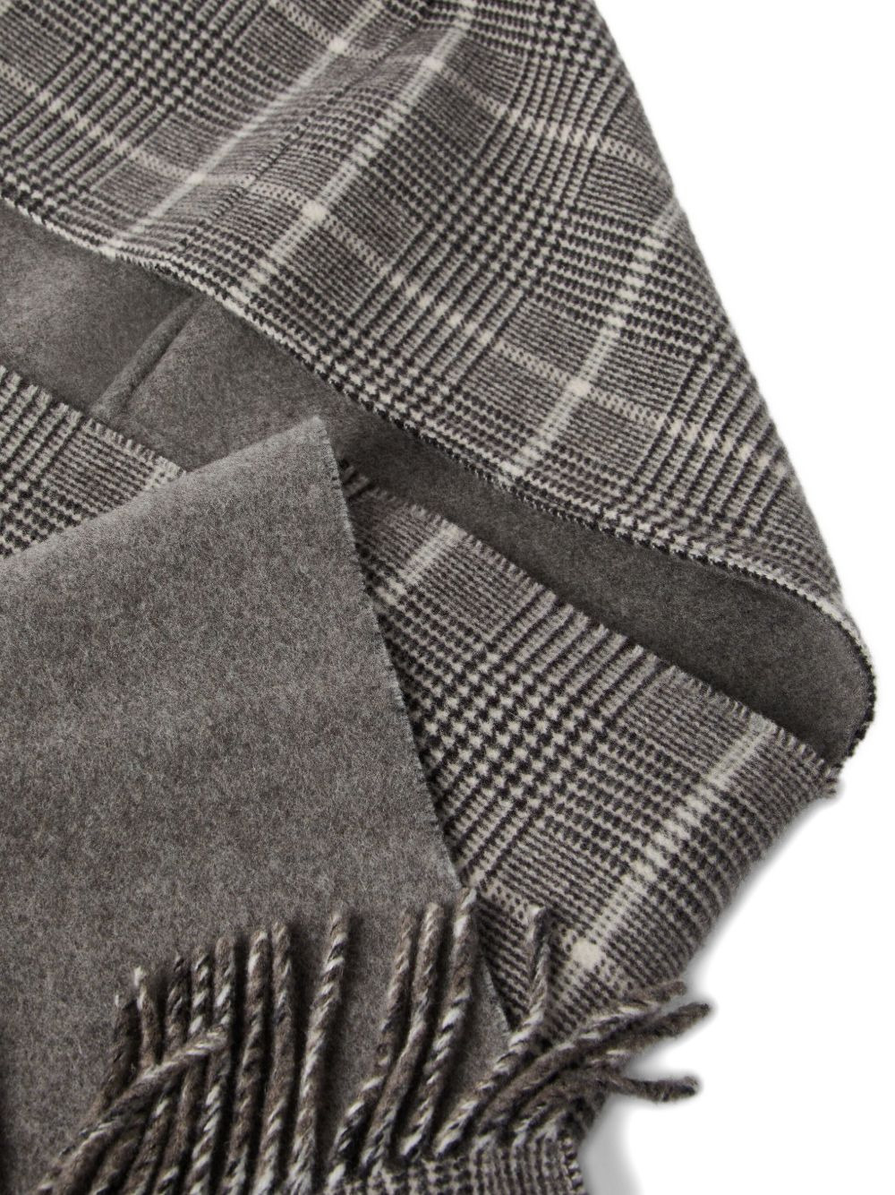 checked cashmere scarf - 3