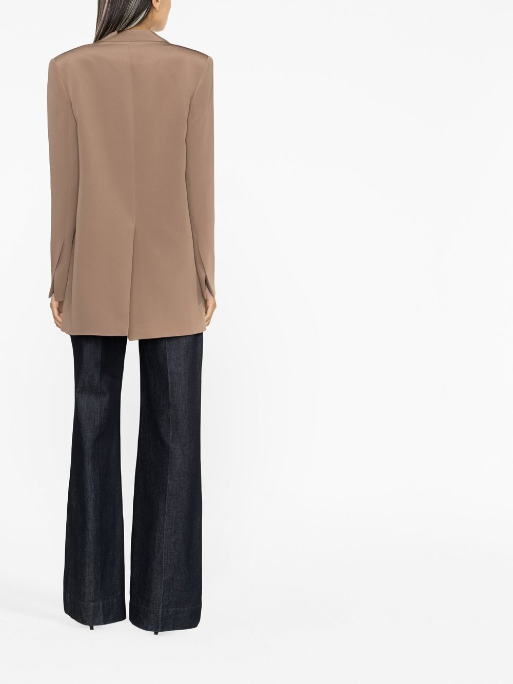 notched-lapel single-breasted blazer - 3
