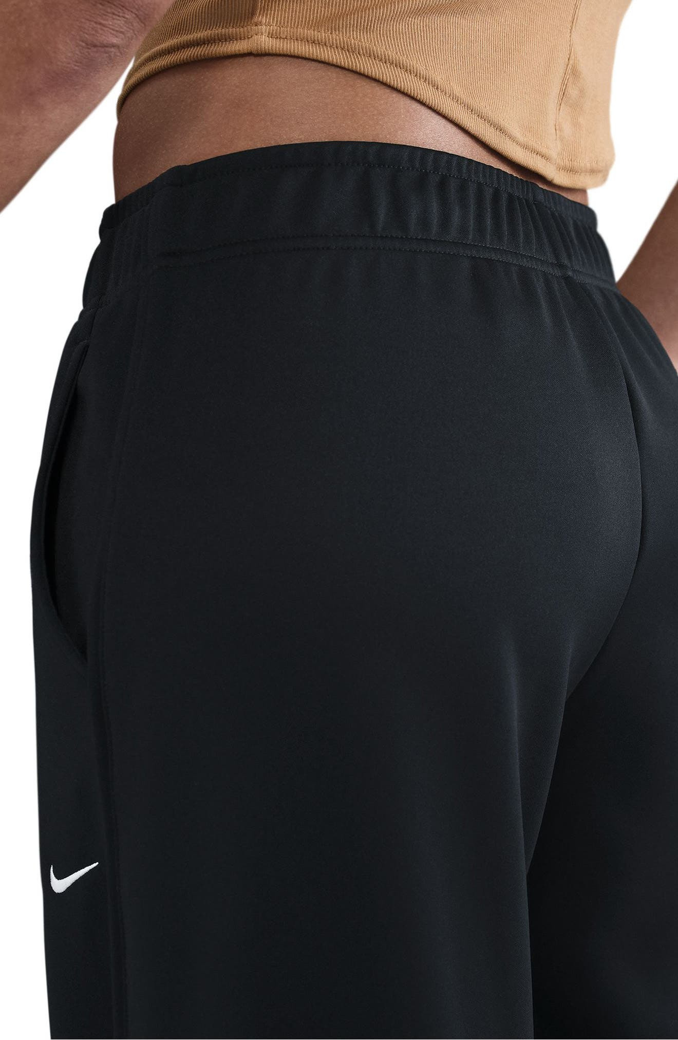Nike Sportswear Wide Leg Track Pants in 010 Black/sail at Nordstrom - 3