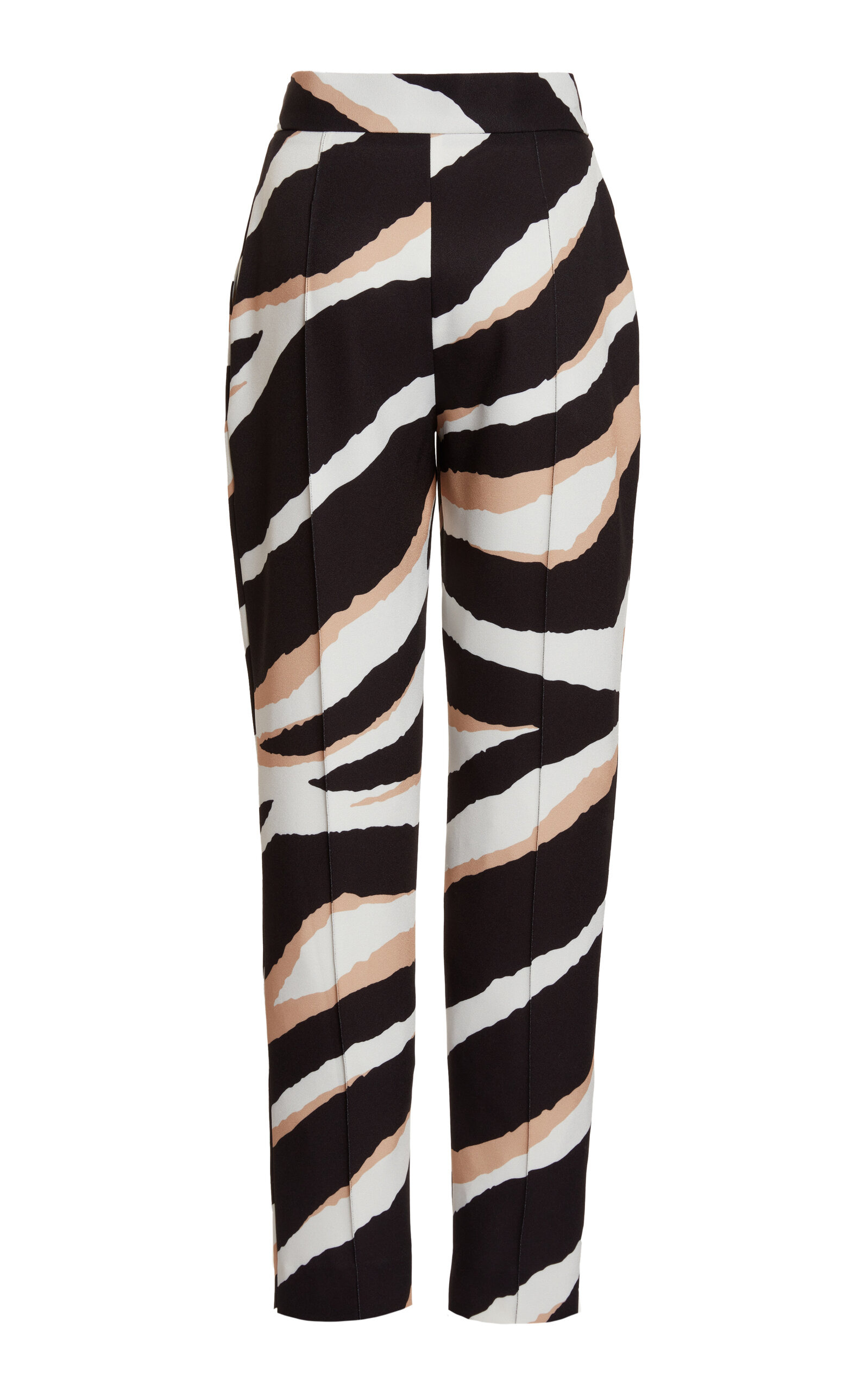 Zebra-Print Slim Leg Pants black/white - 3