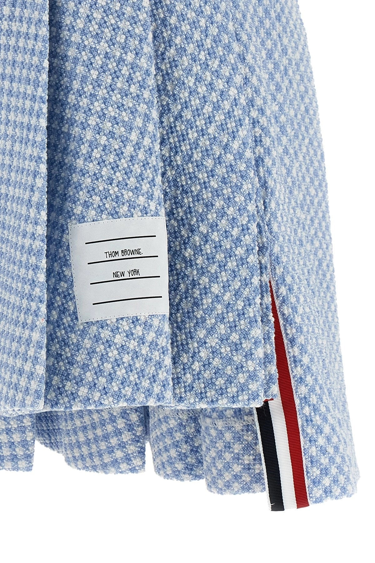 Thom Browne Women Pleated Tweed Skirt - 5