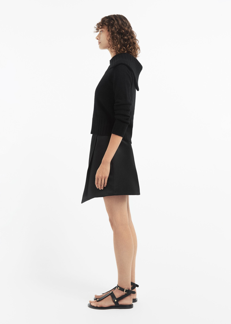 Ribbed Collared Sweater in Cashmere 4