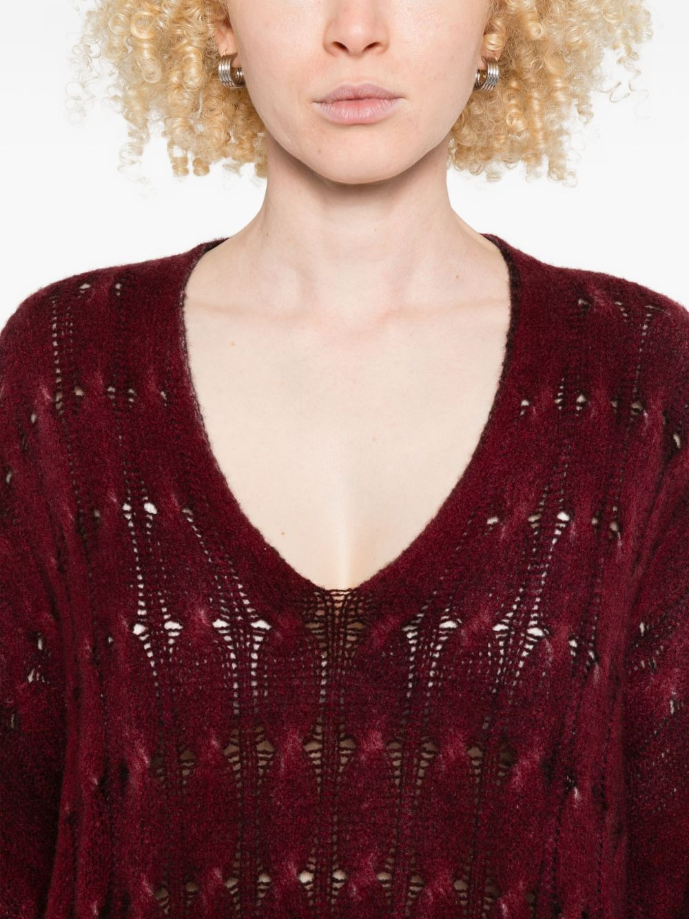 open-knit jumper - 5