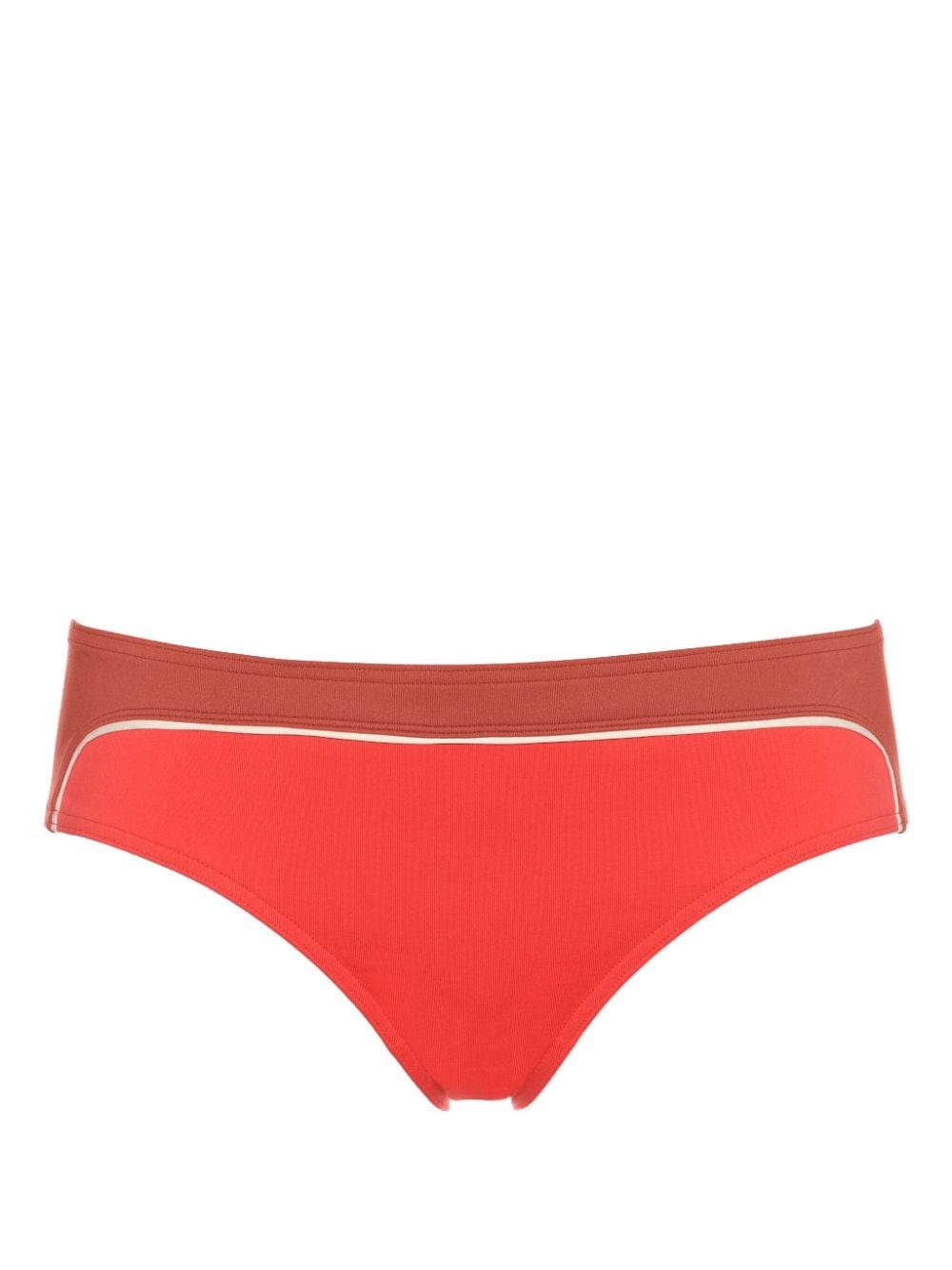 contrasting bikini briefs - 1