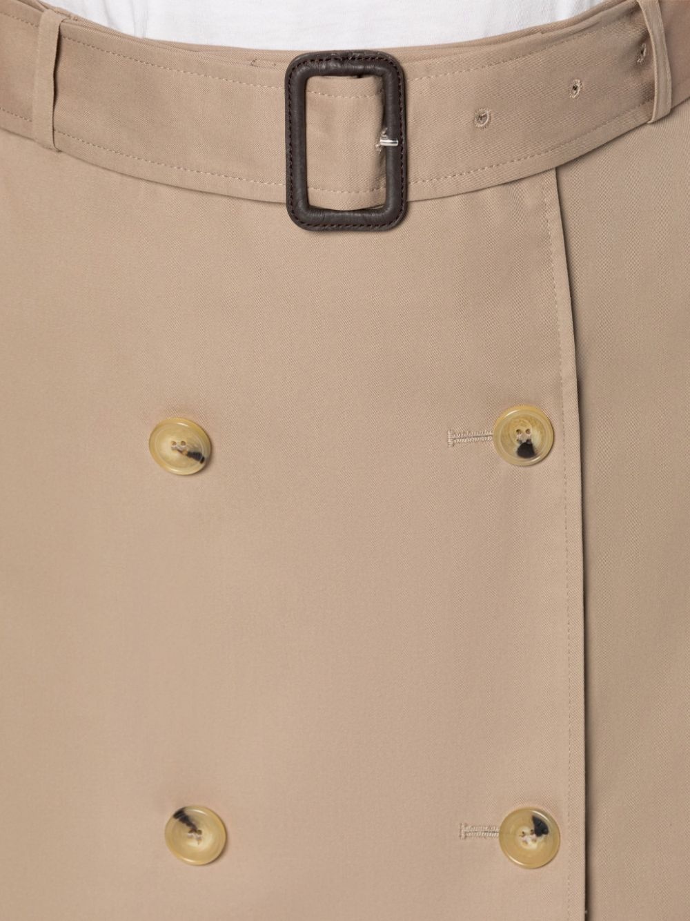 CORBY SAND GABARDINE COTTON SKIRT - 6