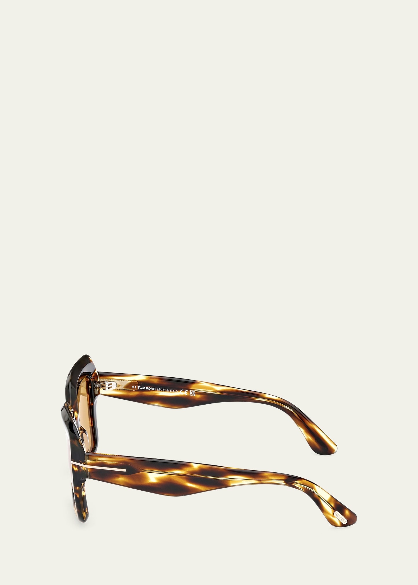 Esme Patterned Acetate Square Sunglasses - 3