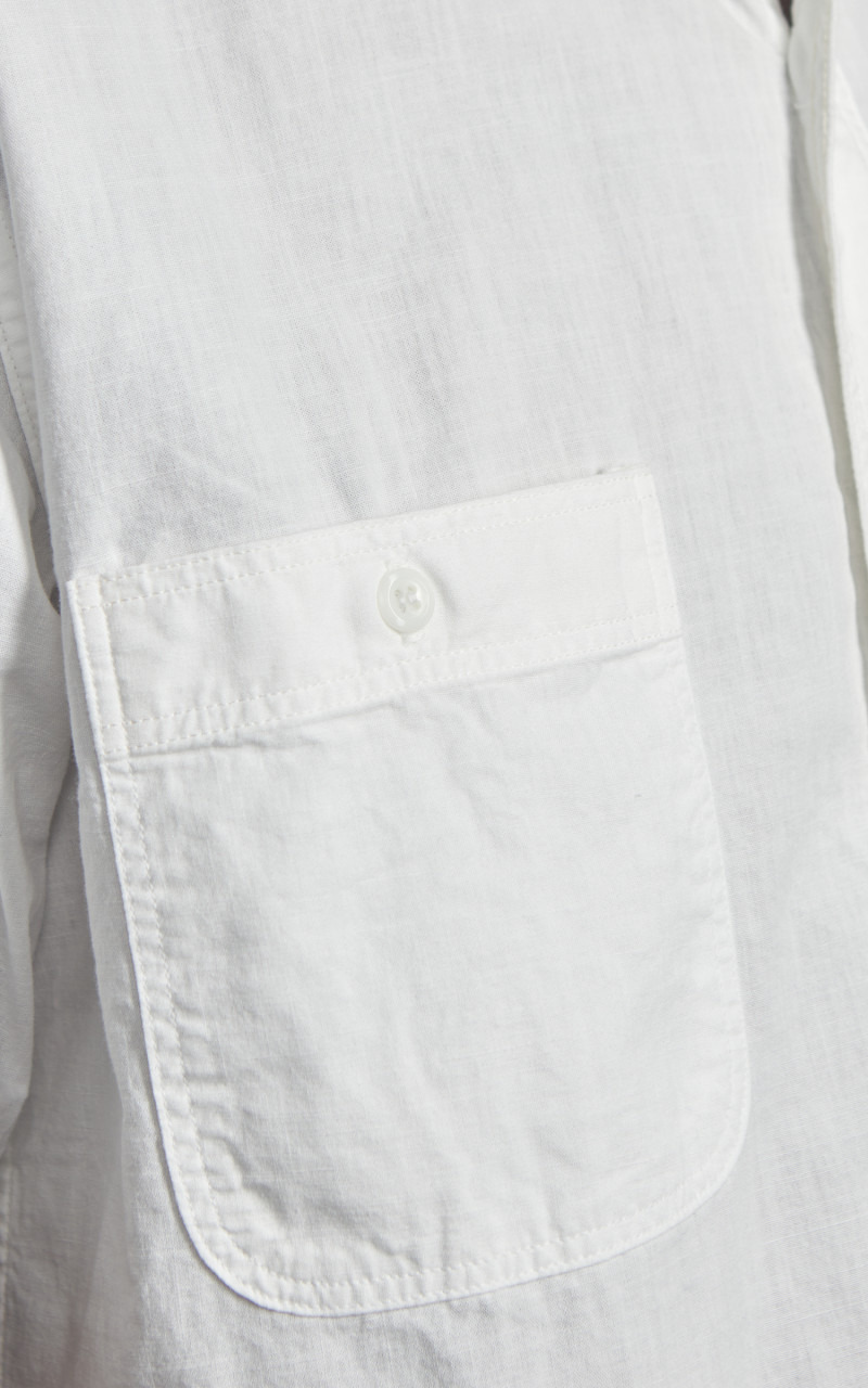 SHORT SLEEVE CHAMBRAY WORK SHIRT WHITE - 3