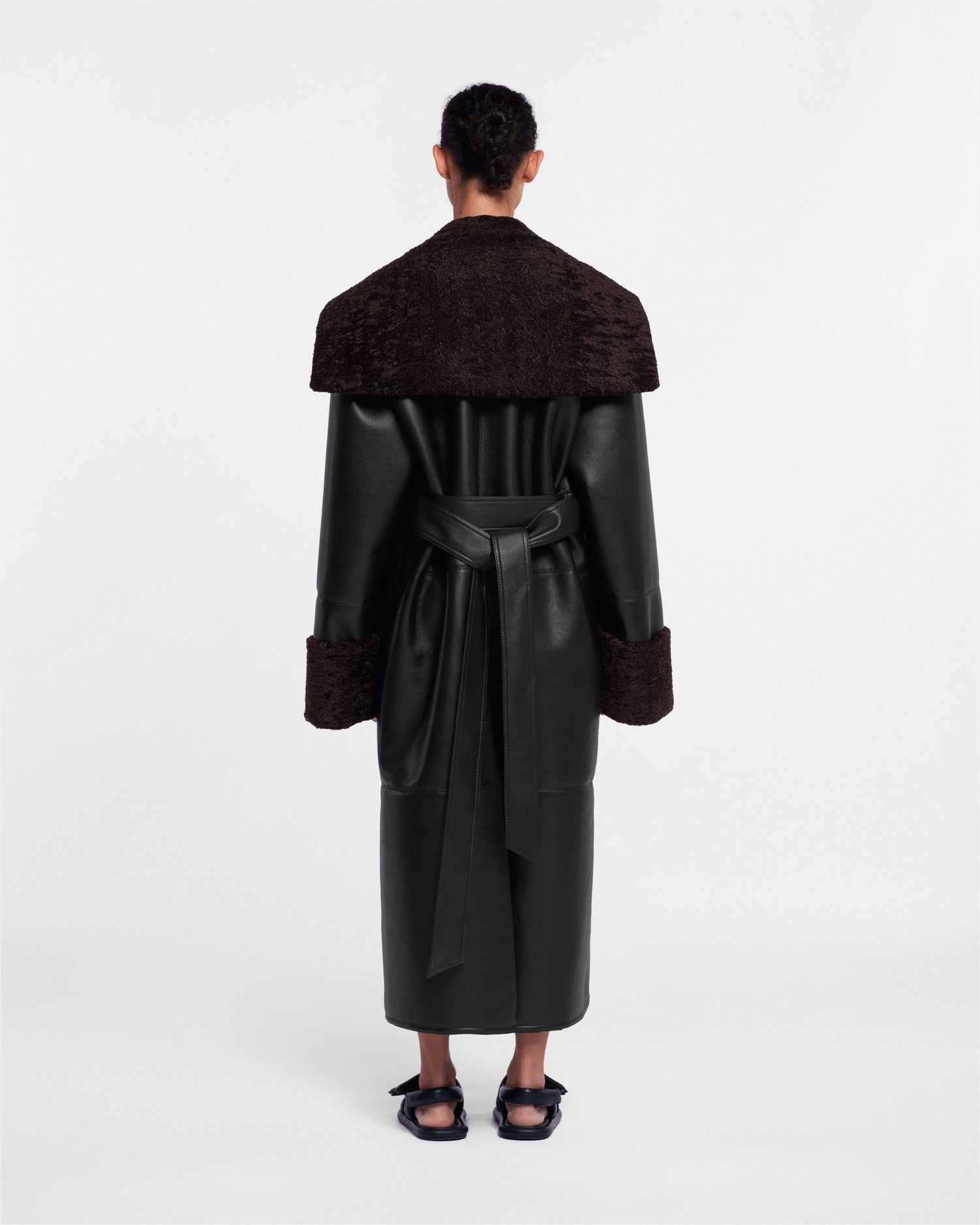 Regenerated Leather Coat - 4