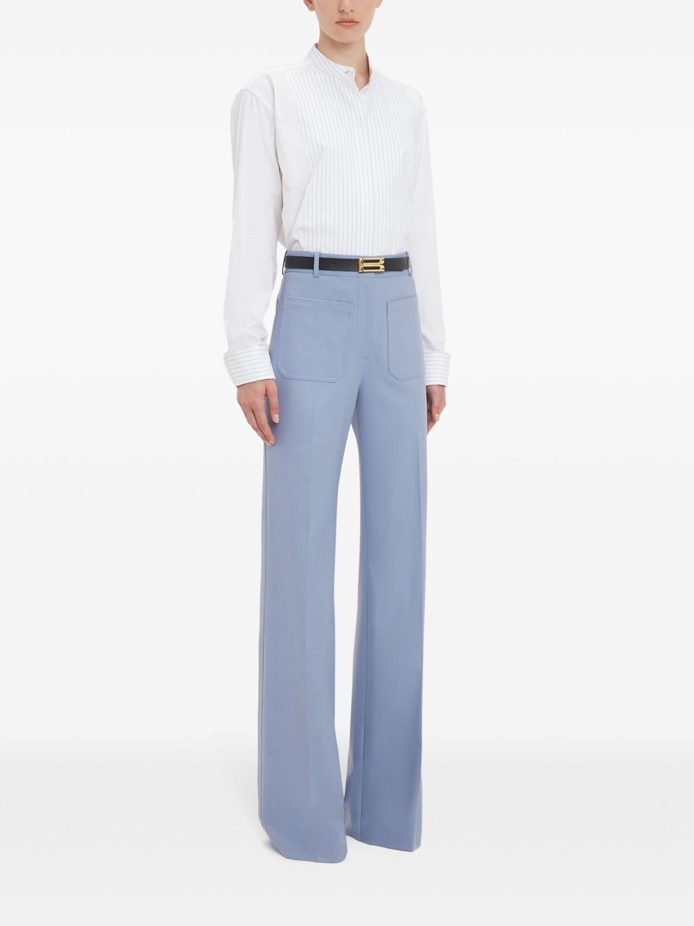 cropped tuxedo shirt - 3