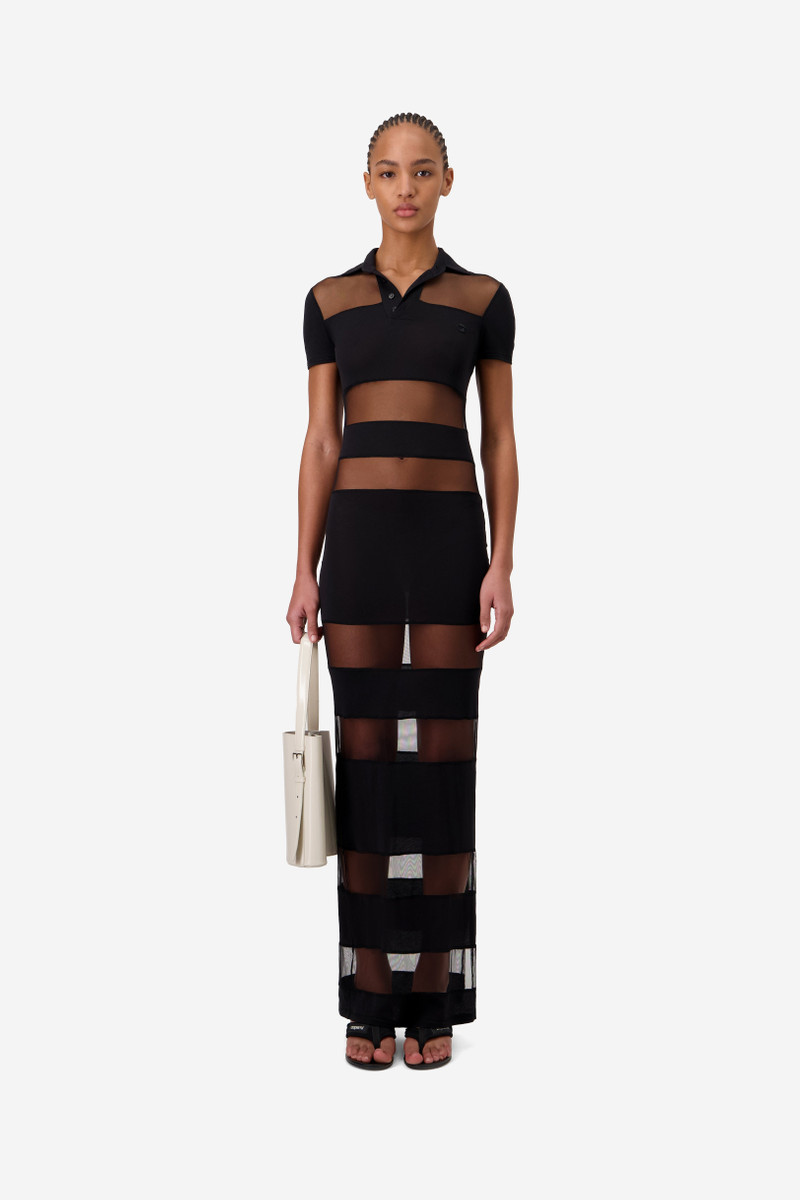 COPERNI Striped Sheer Polo Dress outlook