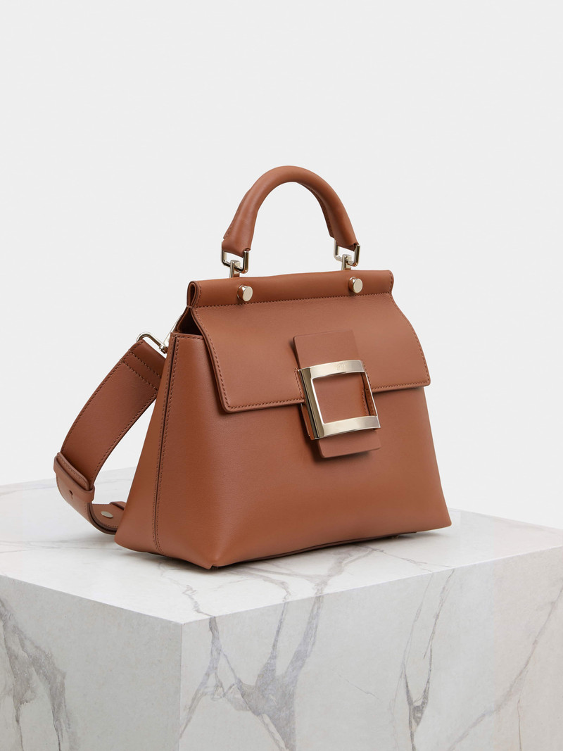 Roger Vivier Viv' Cabas Metal Buckle Bag in Leather outlook
