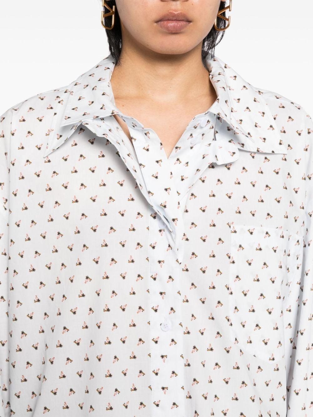all-over graphic print shirt - 5