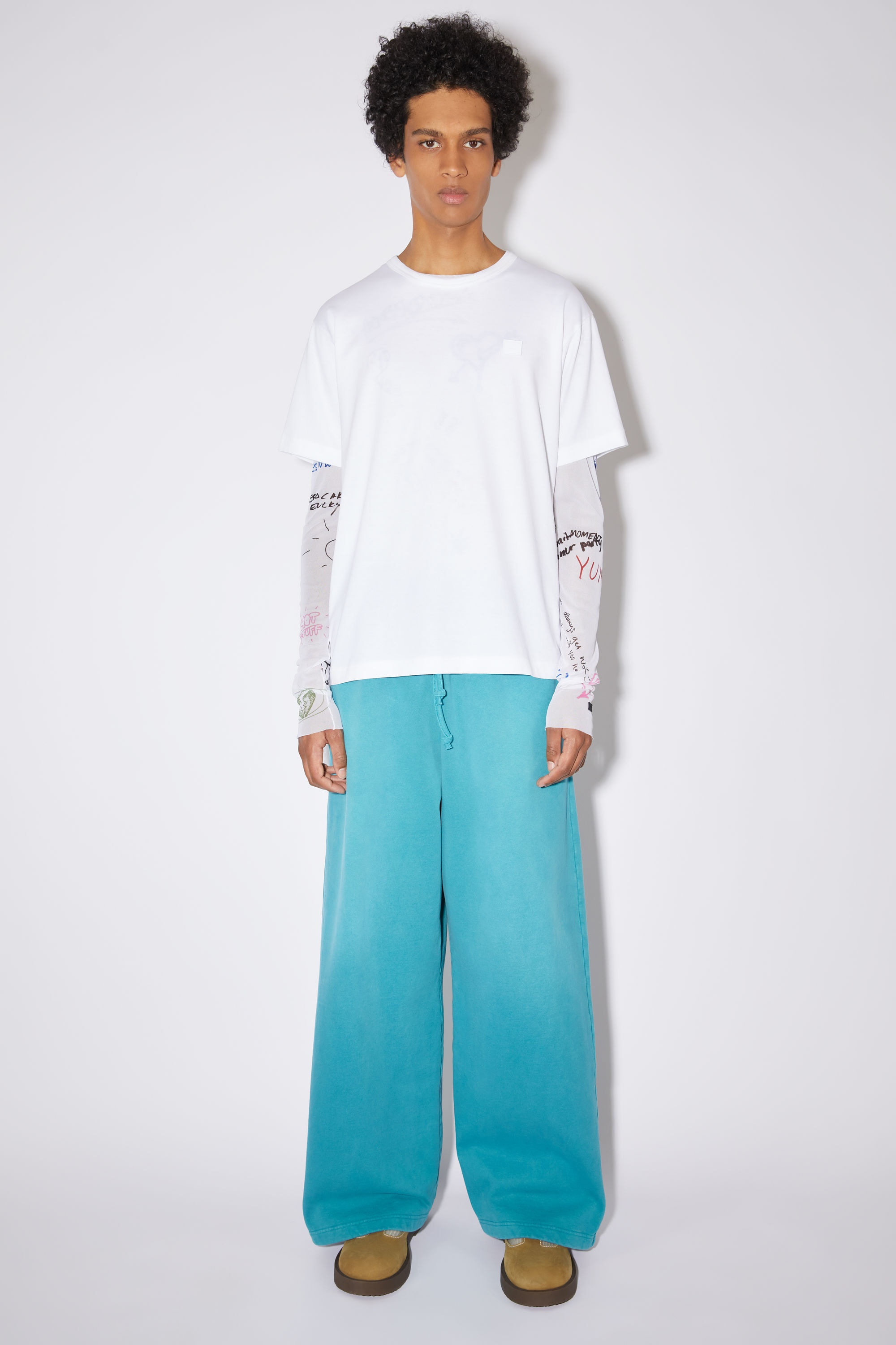 Acne Studios Crew neck t-shirt- Regular fit - Optic White | REVERSIBLE