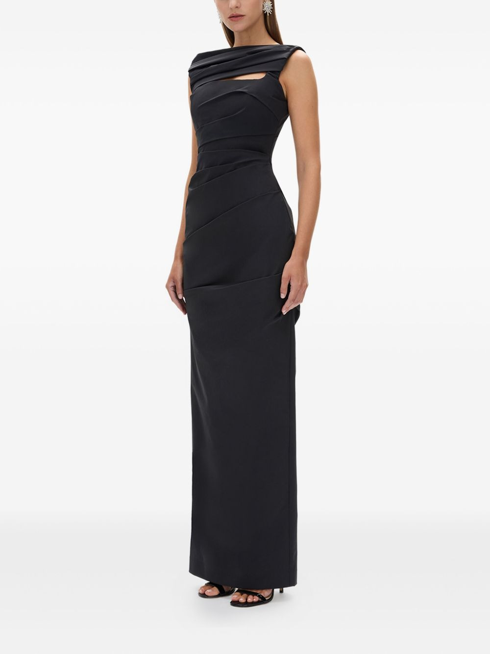 Camille draped cut-out gown - 3