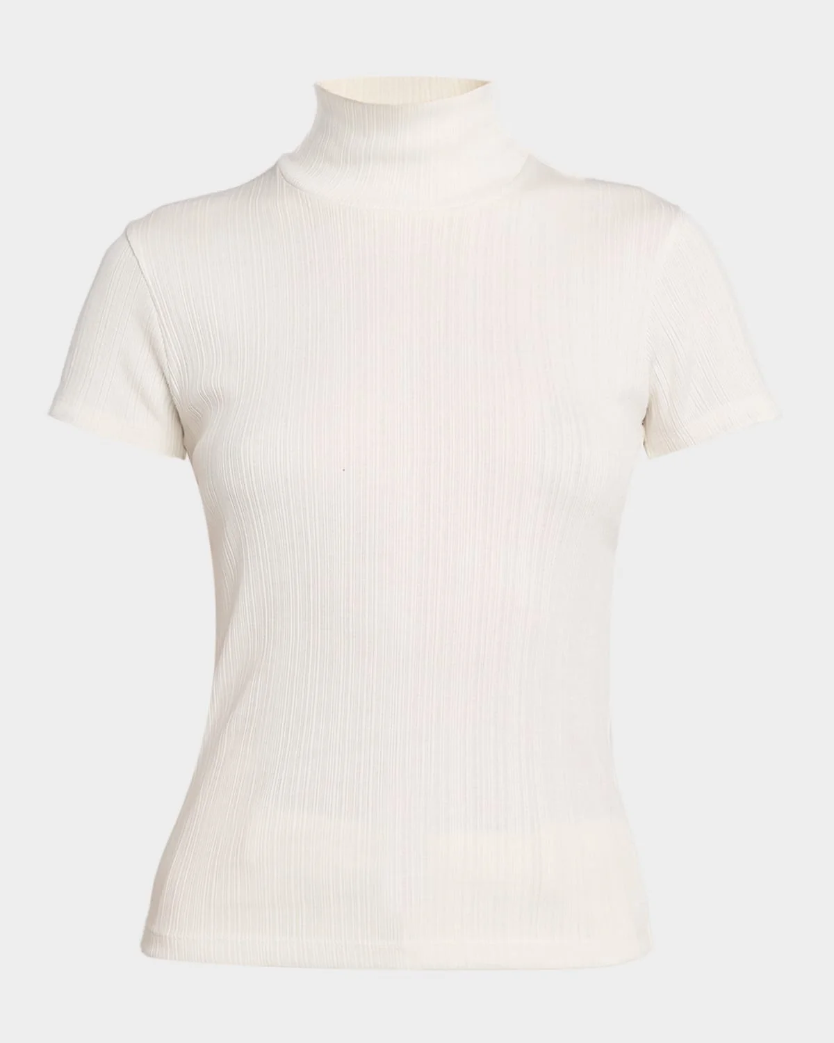 Ribbed Mock-Neck Top - 1