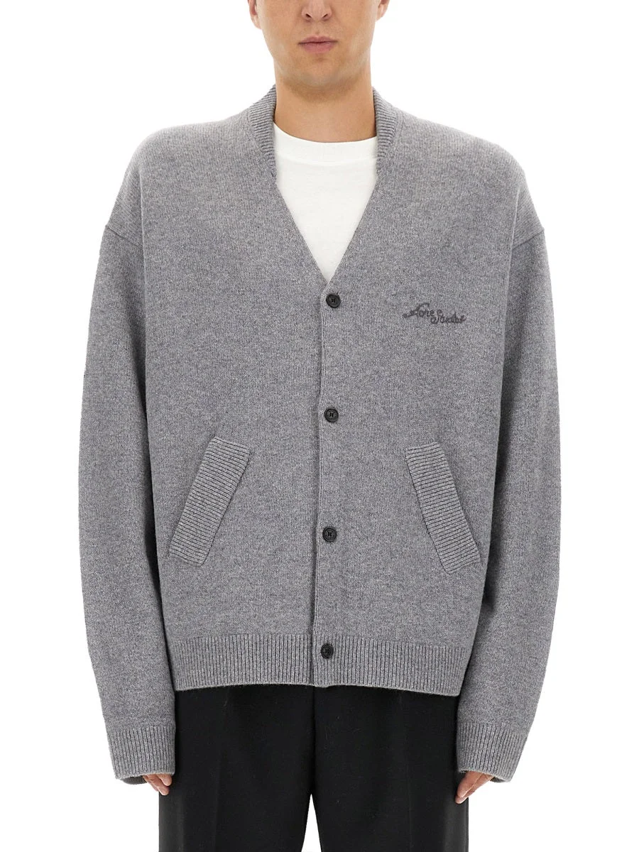 Acne Studios Men V-Neck Cardigan - 1