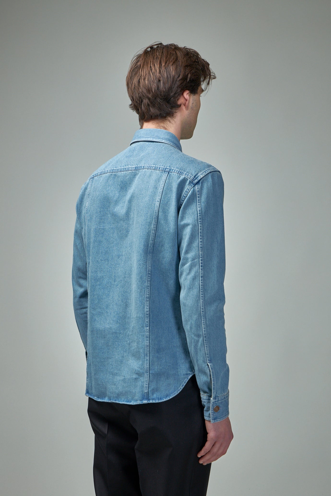 Washed Denim Outershirt - 3