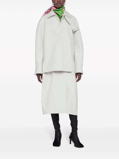 Jil Sander high-neck cotton shirt jacket outlook