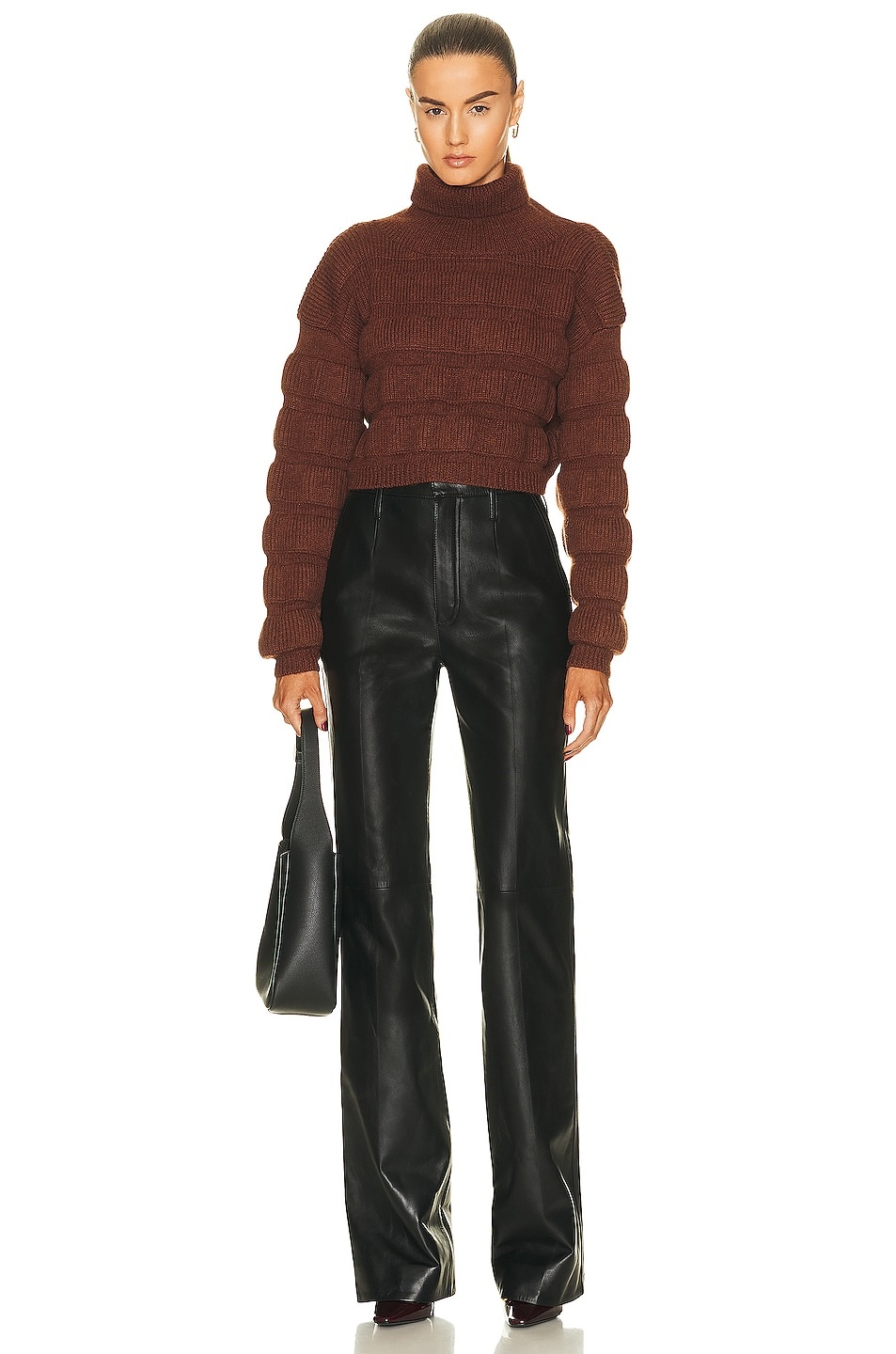 Cropped Pullover Sweater - 4