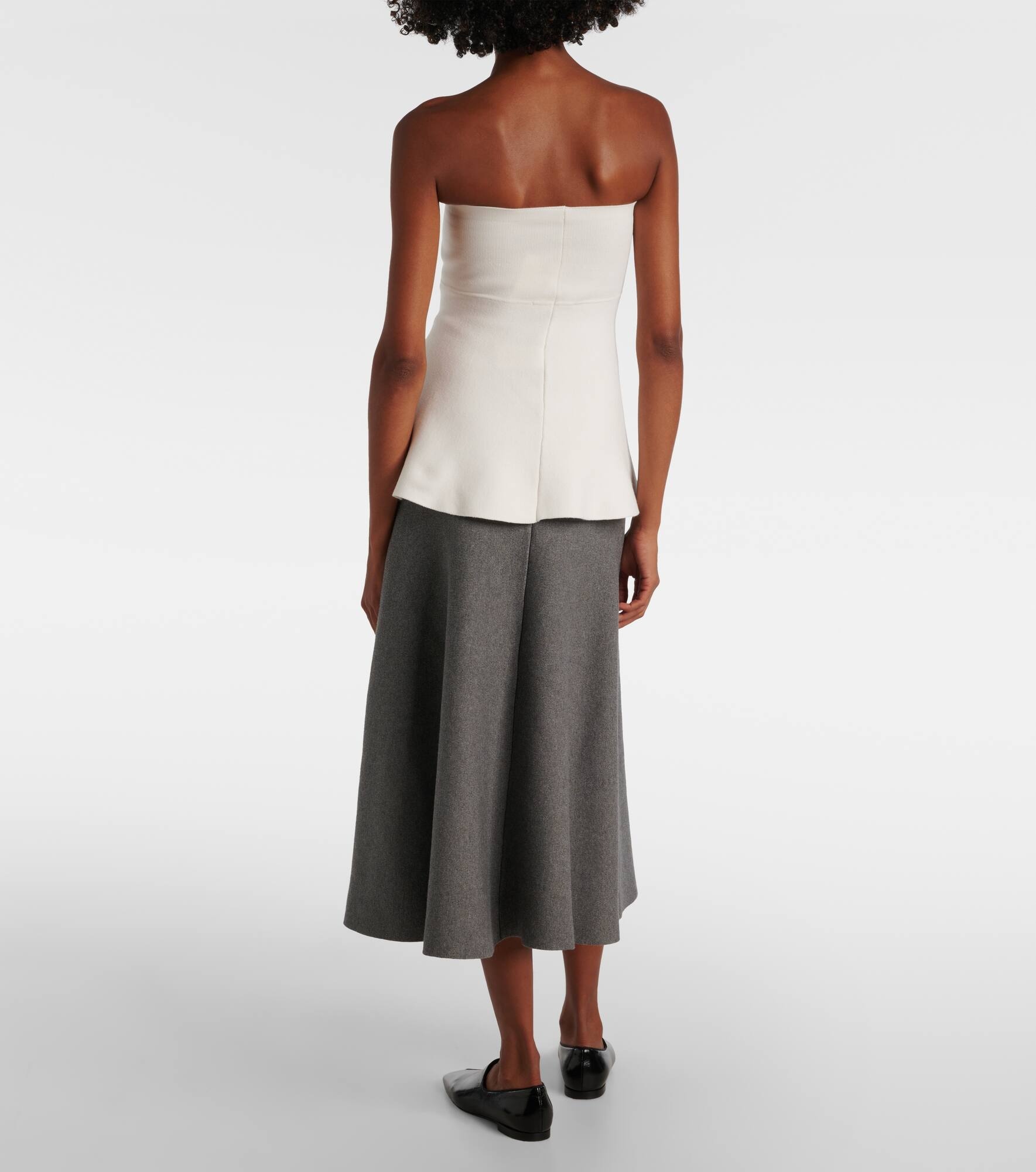 Agathe knitted peplum top - 3