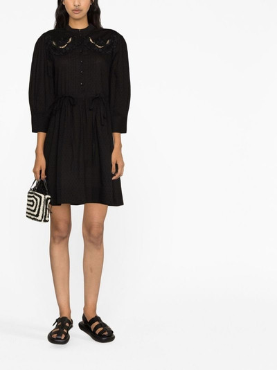 See by Chloé open-work detail minidress outlook