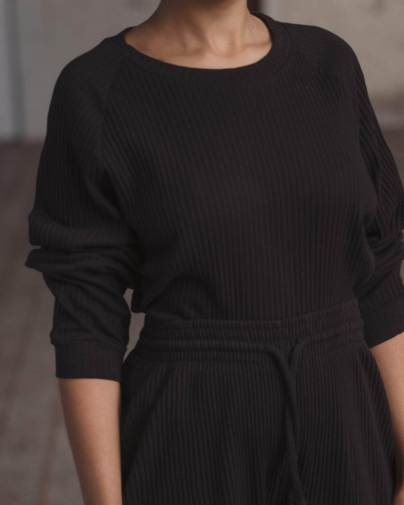 Basic Sweatshirt - Organic Cotton Rib Jersey - 6