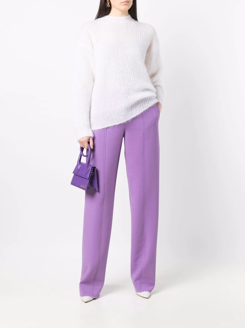 drop-shoulder knitted jumper - 2