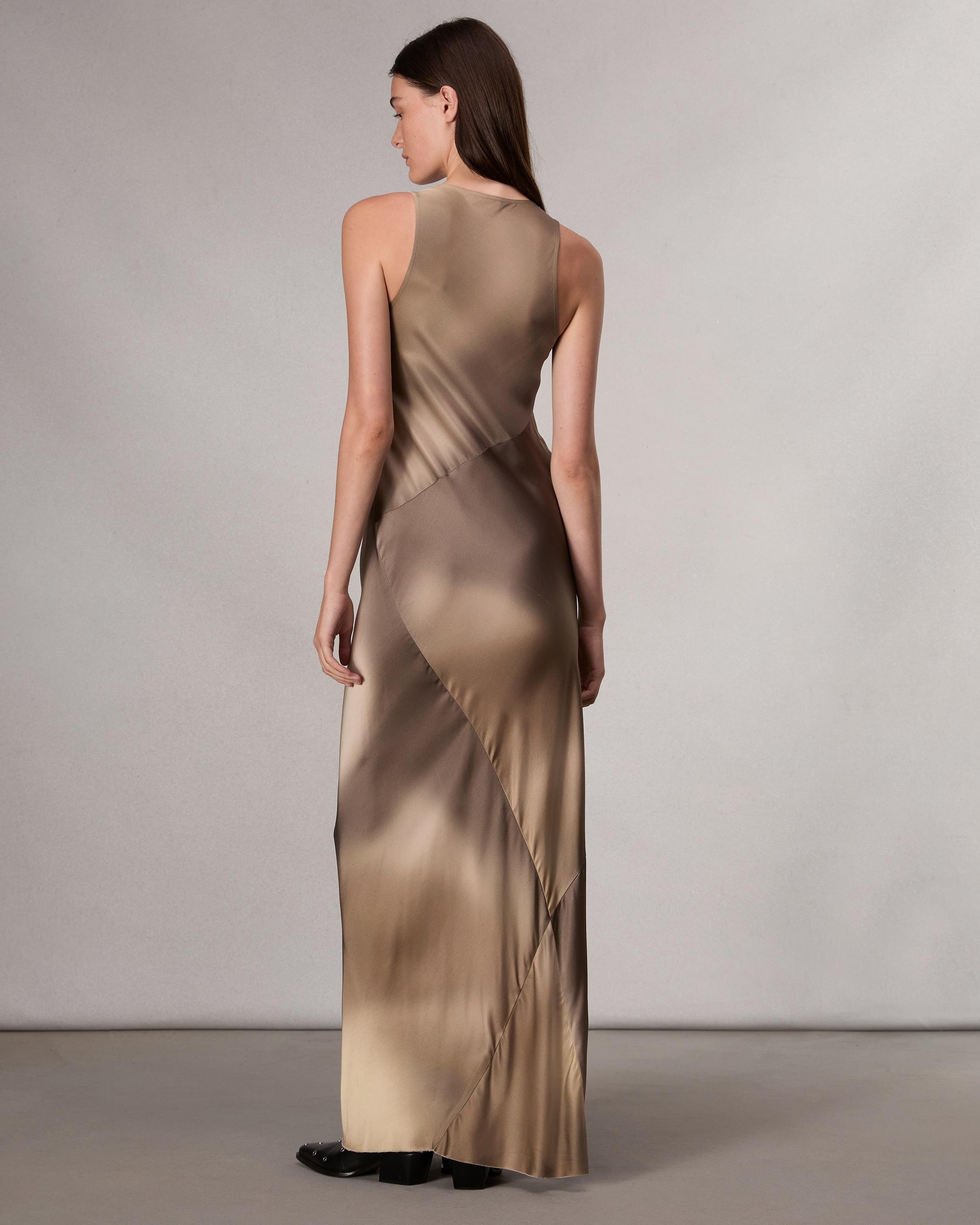 Daisy Satin Maxi Dress - 5