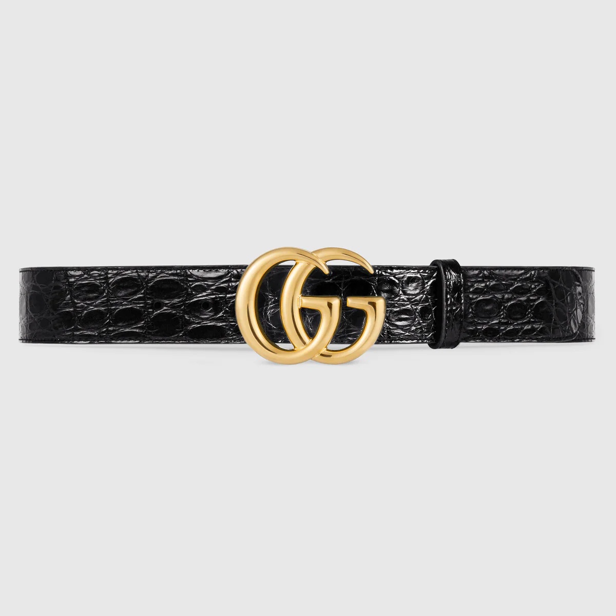 GG Marmont caiman belt with shiny buckle - 1