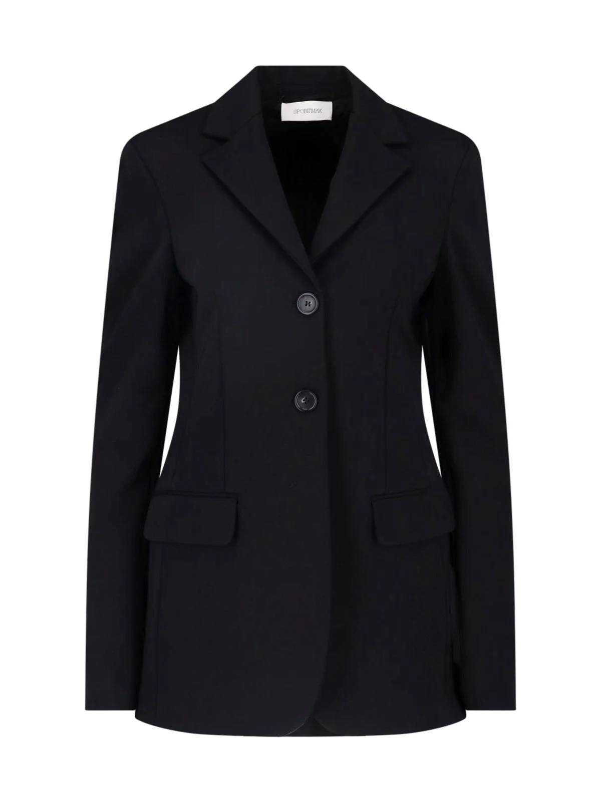 SINGLE-BREASTED VISCOSE BLAZER - 1