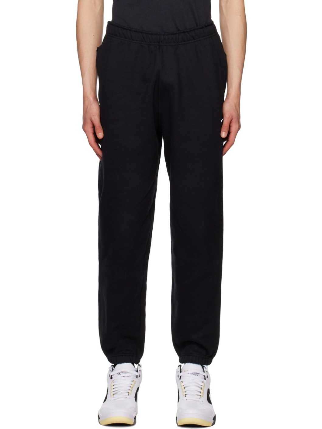 Black Solo Swoosh Lounge Pants - 1