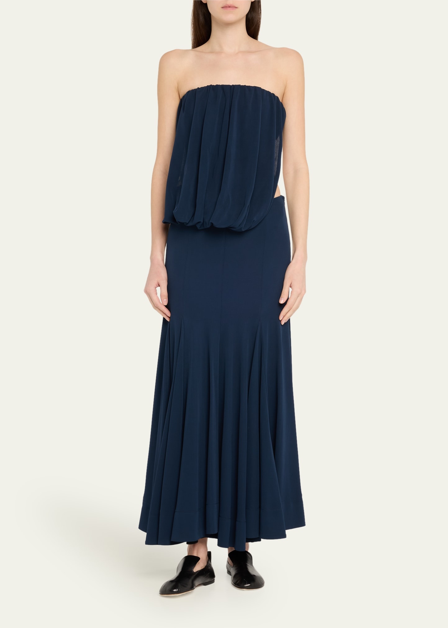 Yael Draped Strapless Matte Jersey Dress - 2