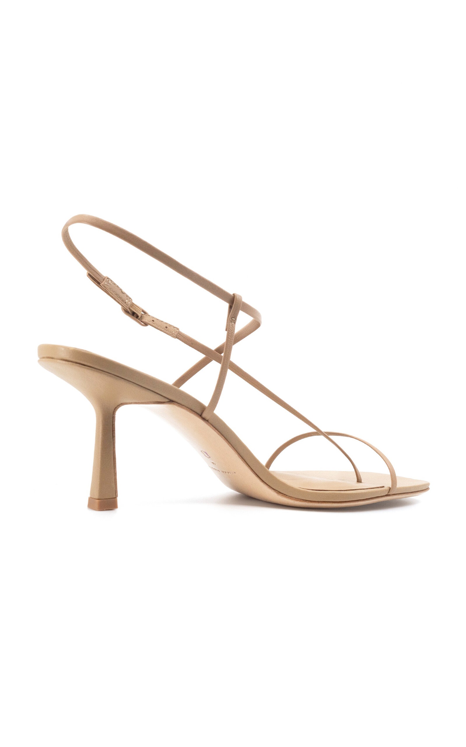 Leather Heels nude - 4