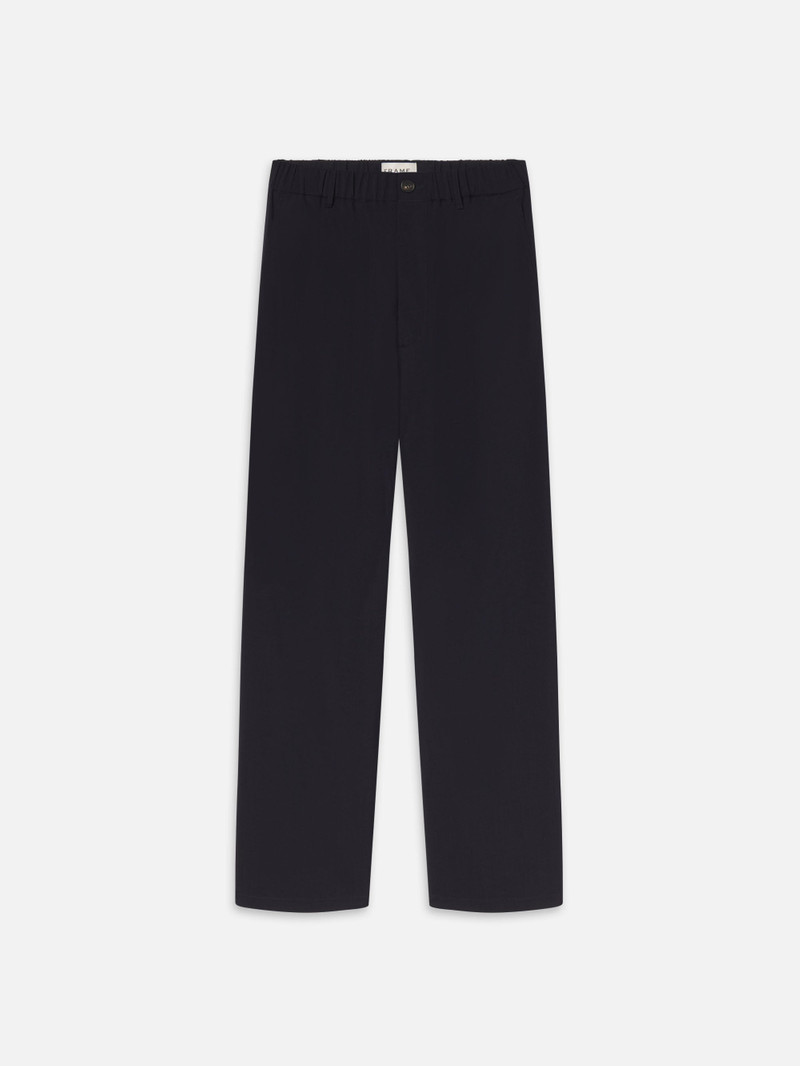 Wool Easy Trousers in Dark Navy 1