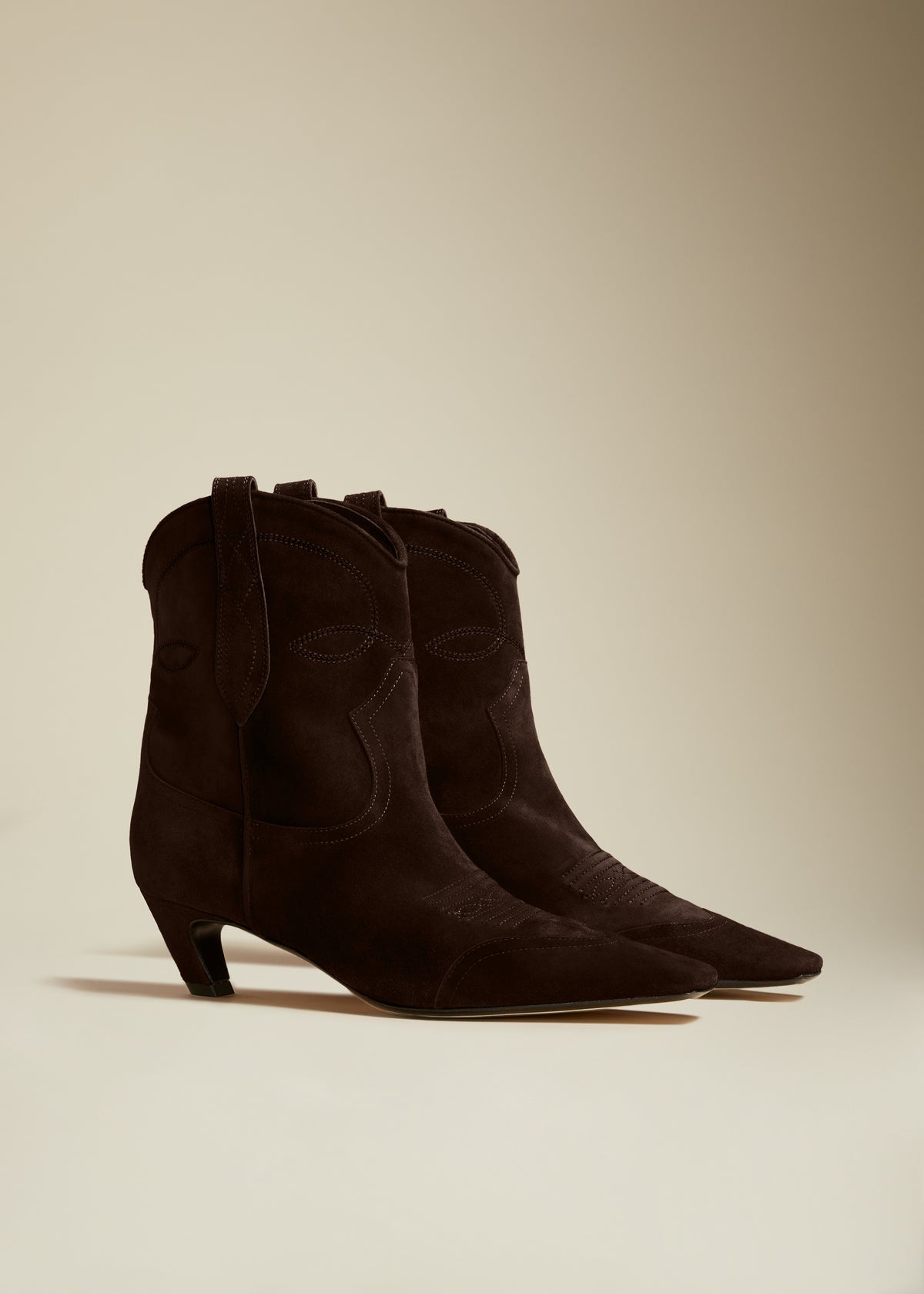 The Dallas Ankle Boot in Coffee Suede - 2