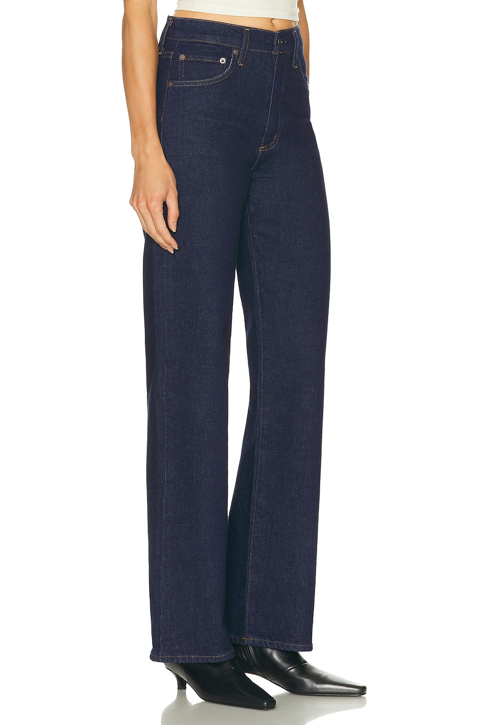 Harper Mid Rise Relaxed Straight Jeans - 2