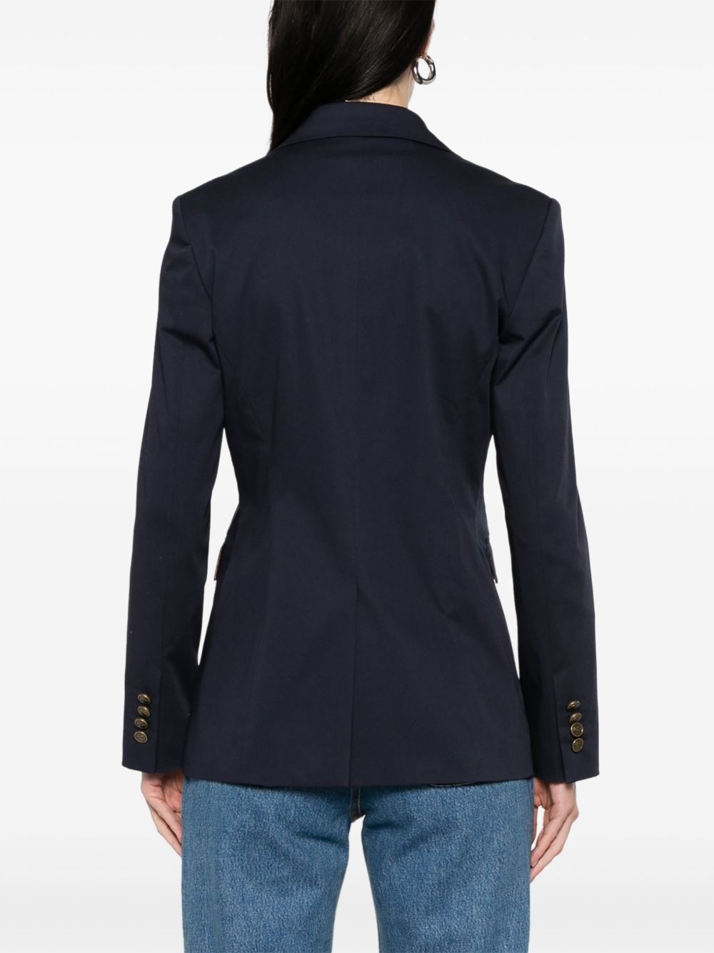 gabardine blazer - 4