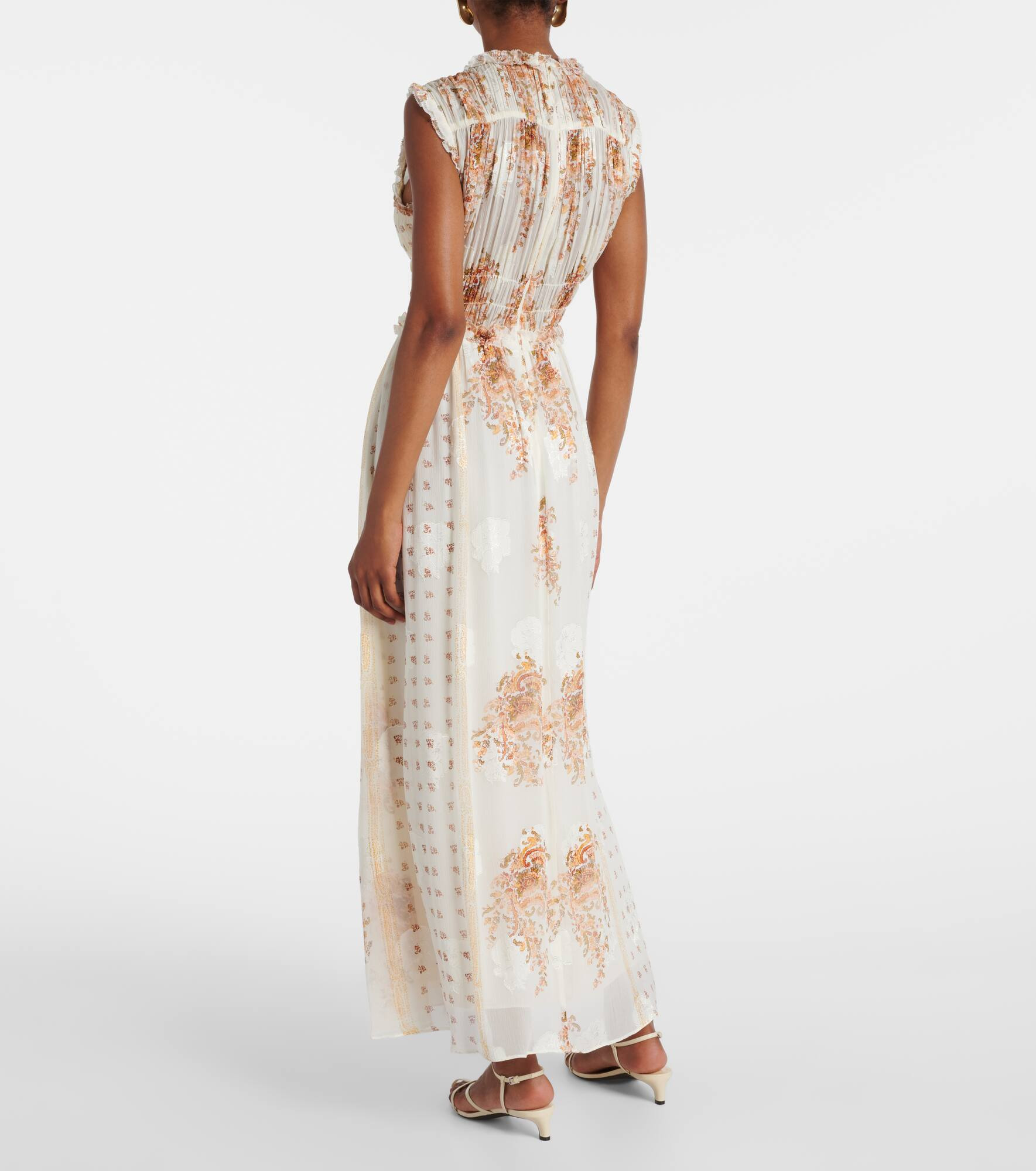 Kasia floral silk-blend maxi dress - 3