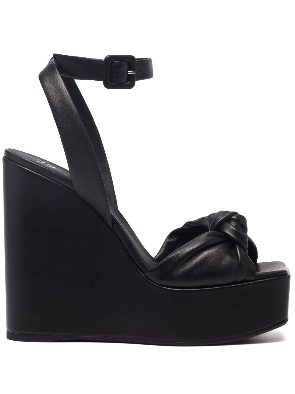 130mm platform leather sandals - 1