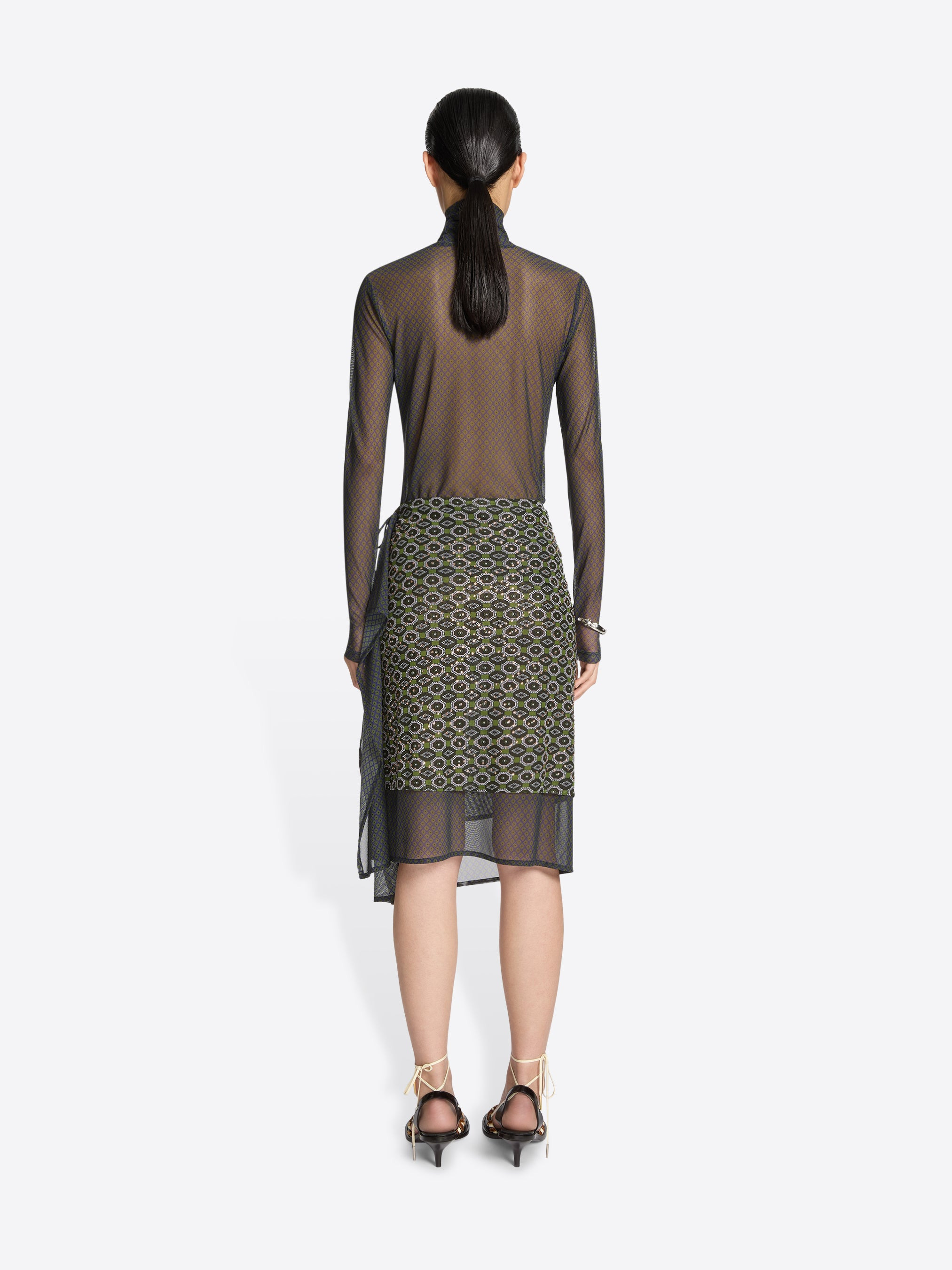 PRINTED TURTLENECK TEE - 4
