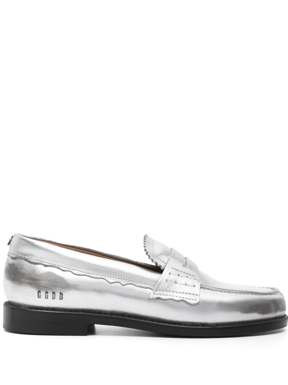 Jerry metallic leather loafers - 1